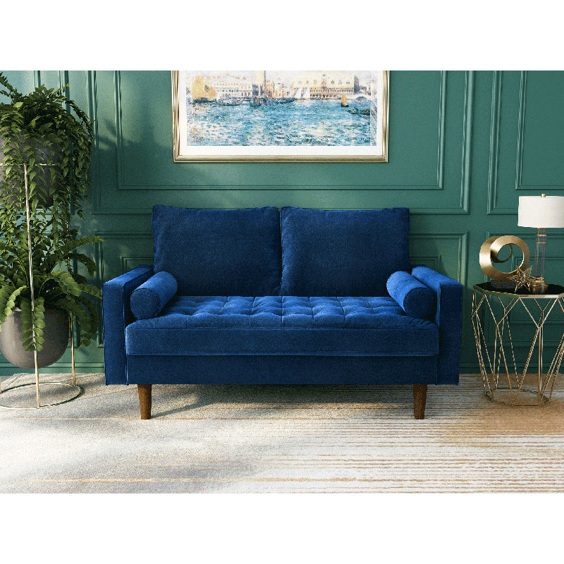 Corrigan Studio Gabrielo 58 Square Arm Loveseat Reviews Wayfair