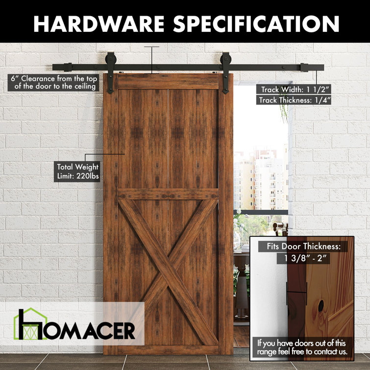 Vancleef Arrow Sliding Standard Single Track Barn Door Hardware Kit Reviews Wayfair