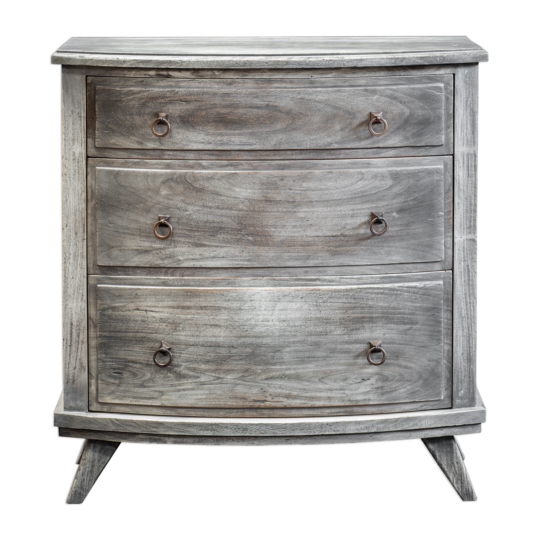 August Grove Seraphine Driftwood 3 Drawer Accent Chest Wayfair