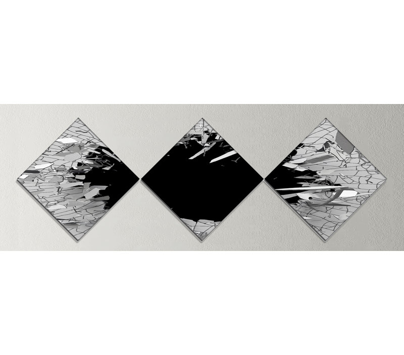 East Urban Home Abstract Broken Wall 3d Design Graphic Art Print Multi Piece Image On Canvas Wayfair