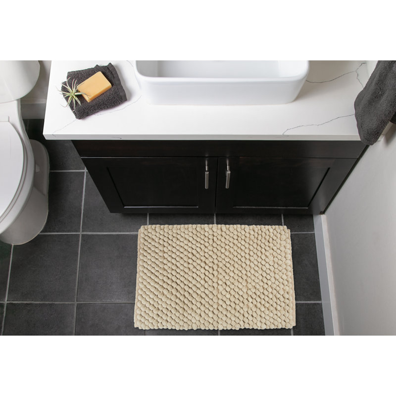 Design Imports Chunky Popcorn Rectangle Striped Bath Rug Reviews Wayfair