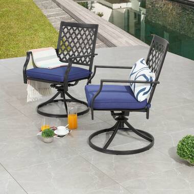 vaillancourt swivel patio dining chair