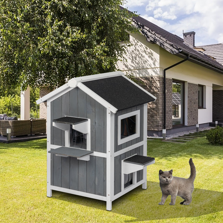 outdoor cat hut