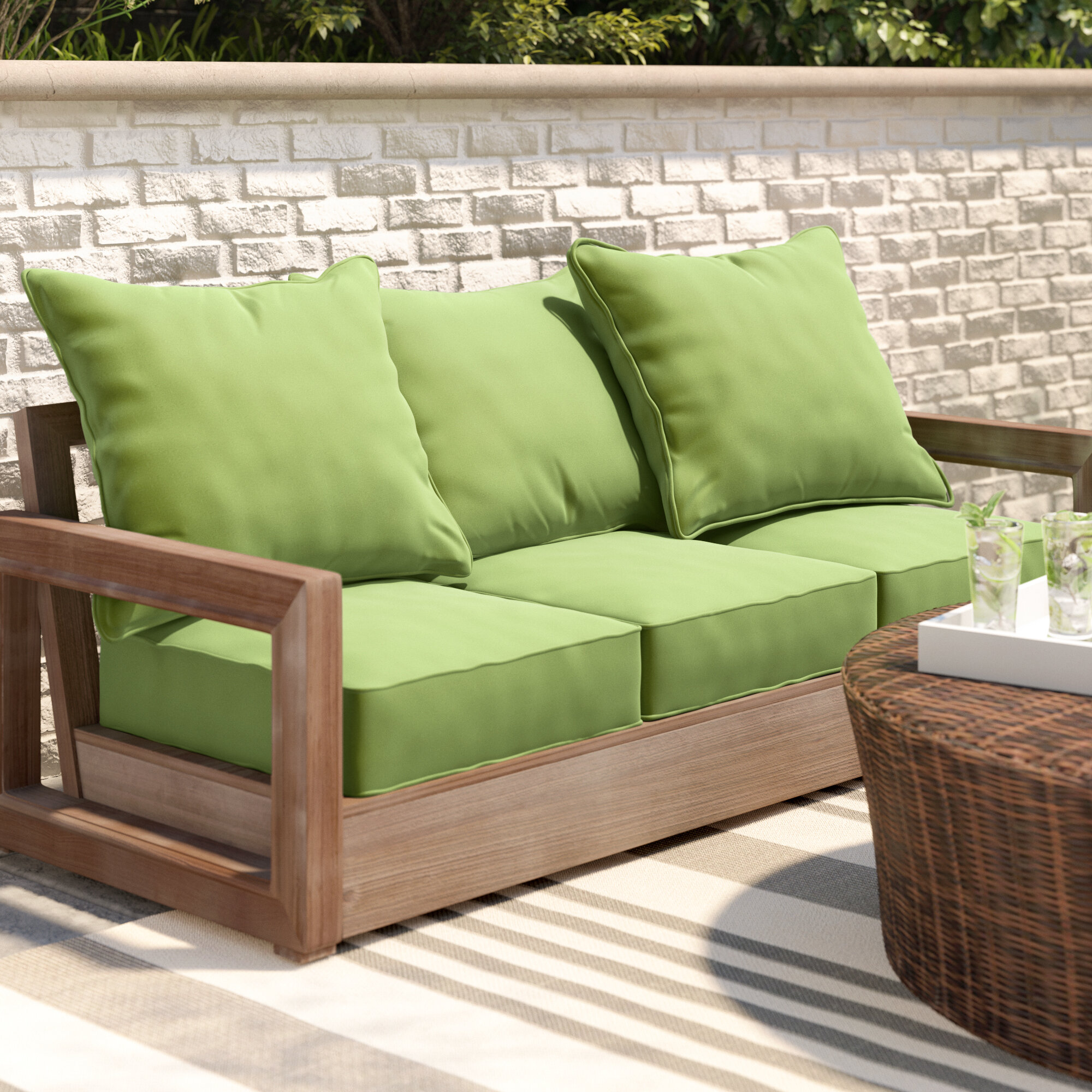 rattan patio rocking chair