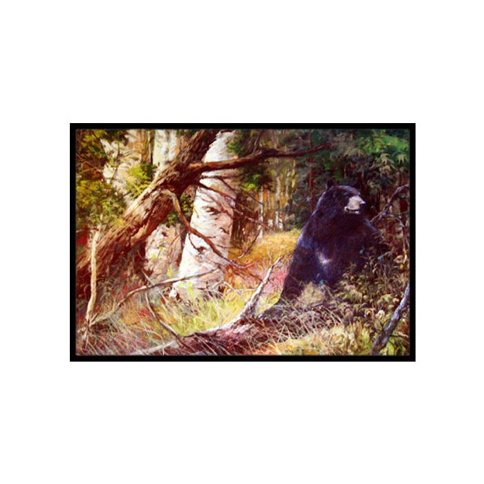 Caroline S Treasures Are You There Mr Black Bear Non Slip Outdoor