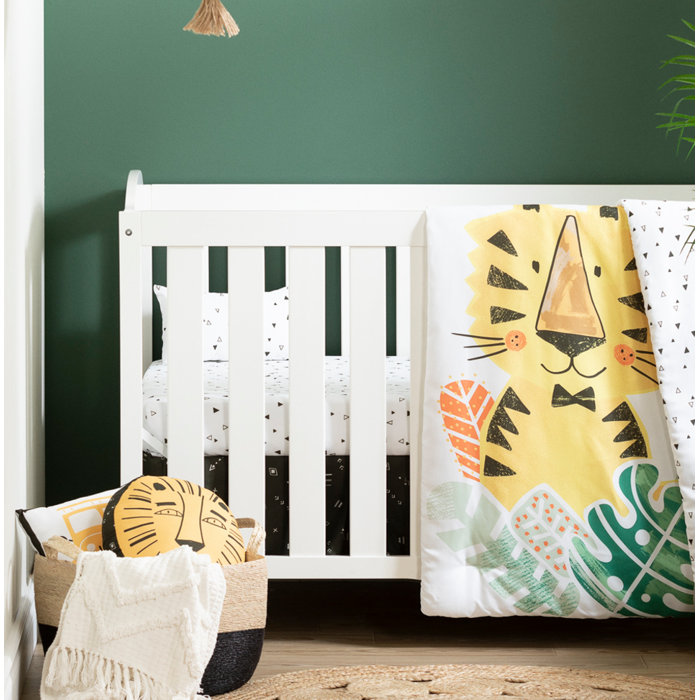 Bedding South Shore Dreamit 6 Piece Bedding Baby Tiger Black And