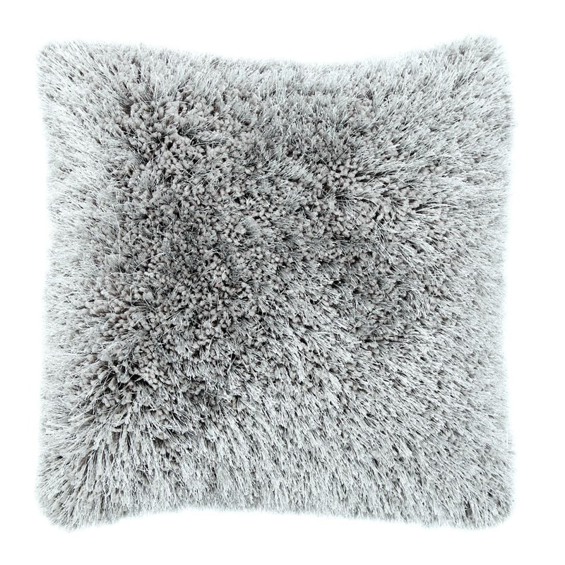 Latitude Run Fabrice Silky Shaggy Throw Pillow Wayfair