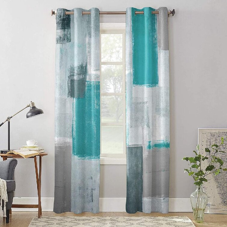 Corrigan Studio® Small Window Curtains Curtains 39 Inches Long Curtains, 2  Panels Drapes Grommet Curtains For Living Room,Bedroom,Sliding Doors |  Wayfair