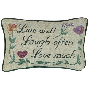 Love Much Word Lumbar Pillow