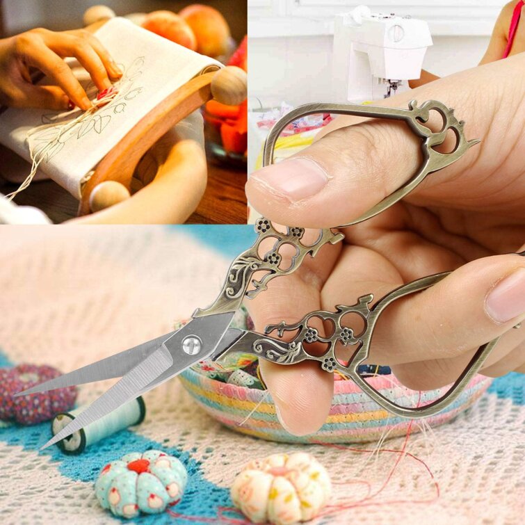 Stitch Craft Sewing Accessories Rose Gold Retro Scissor Embroidery 