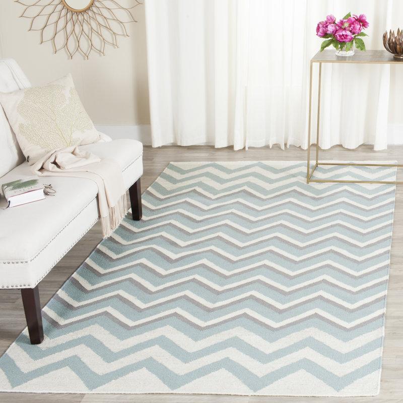 Safavieh Cooper Dhurrie Hand Woven Blue White Area Rug Reviews Cooper Dhurrie Hand Woven Blue White Area Rug