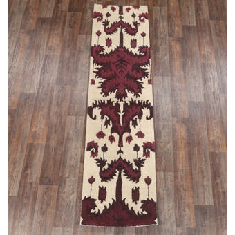 Astoria Grand Marquette Hand Hooked Wool Yellow Area Rug Wayfair