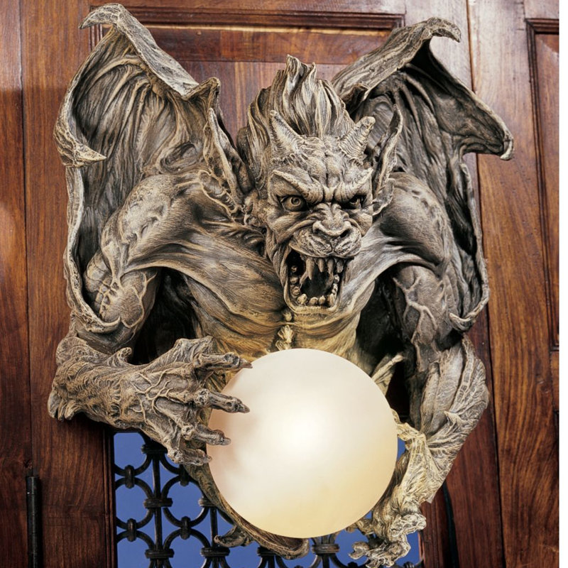 Lighted Wall Decor design toscano merciless, the gargoyle lighted wall décor Lighted Wall Decor design toscano merciless, the gargoyle lighted wall décor