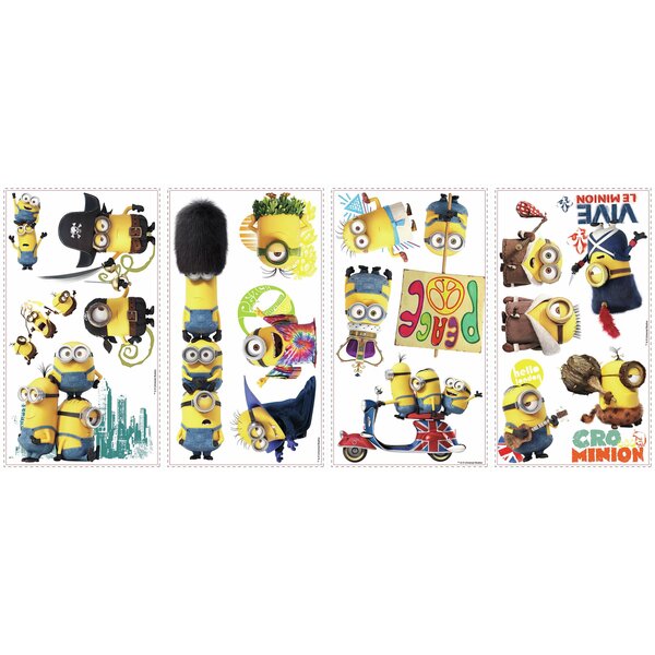 DESPICABLE ME MINIONS 2 CHARACTERS AGNES UNICORN STICKER WALL DECO DECAL lot 1S 