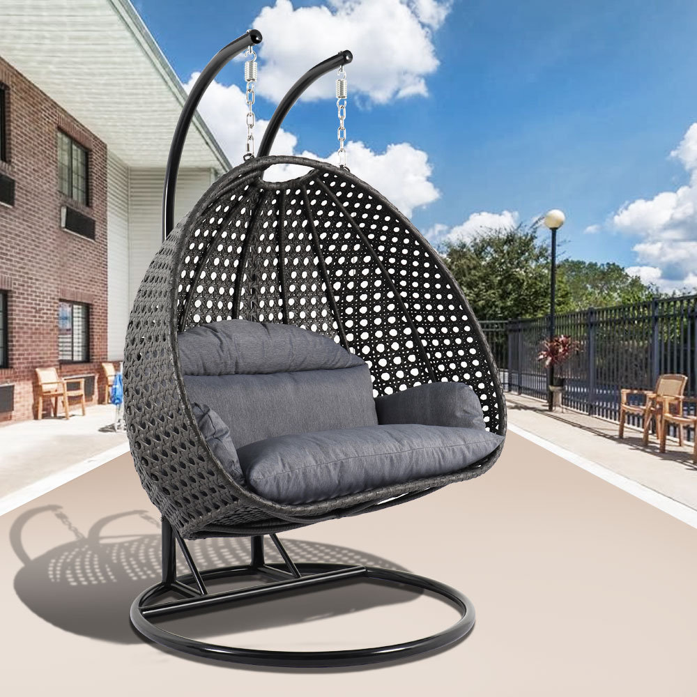 Leisuremod Porch Swing With Stand Reviews Wayfair