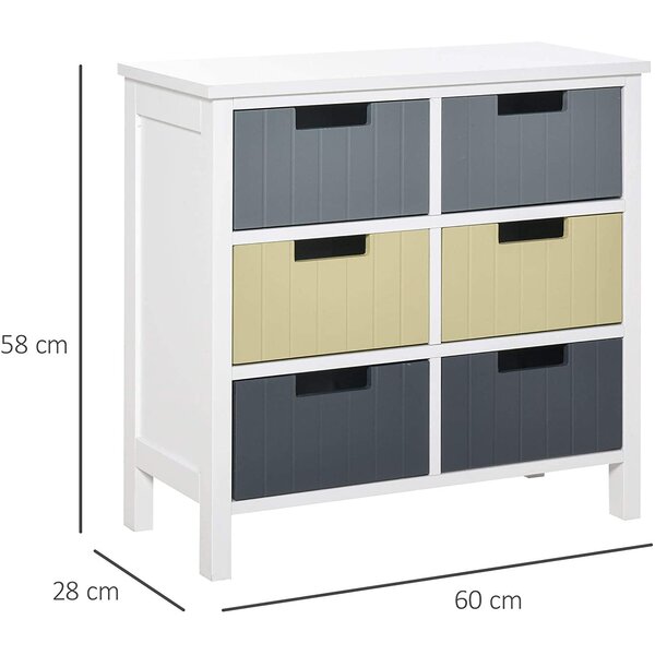 House of Hampton Cedarpoint 6 Drawer 60Cm W Chest Of Drawers & Reviews ...