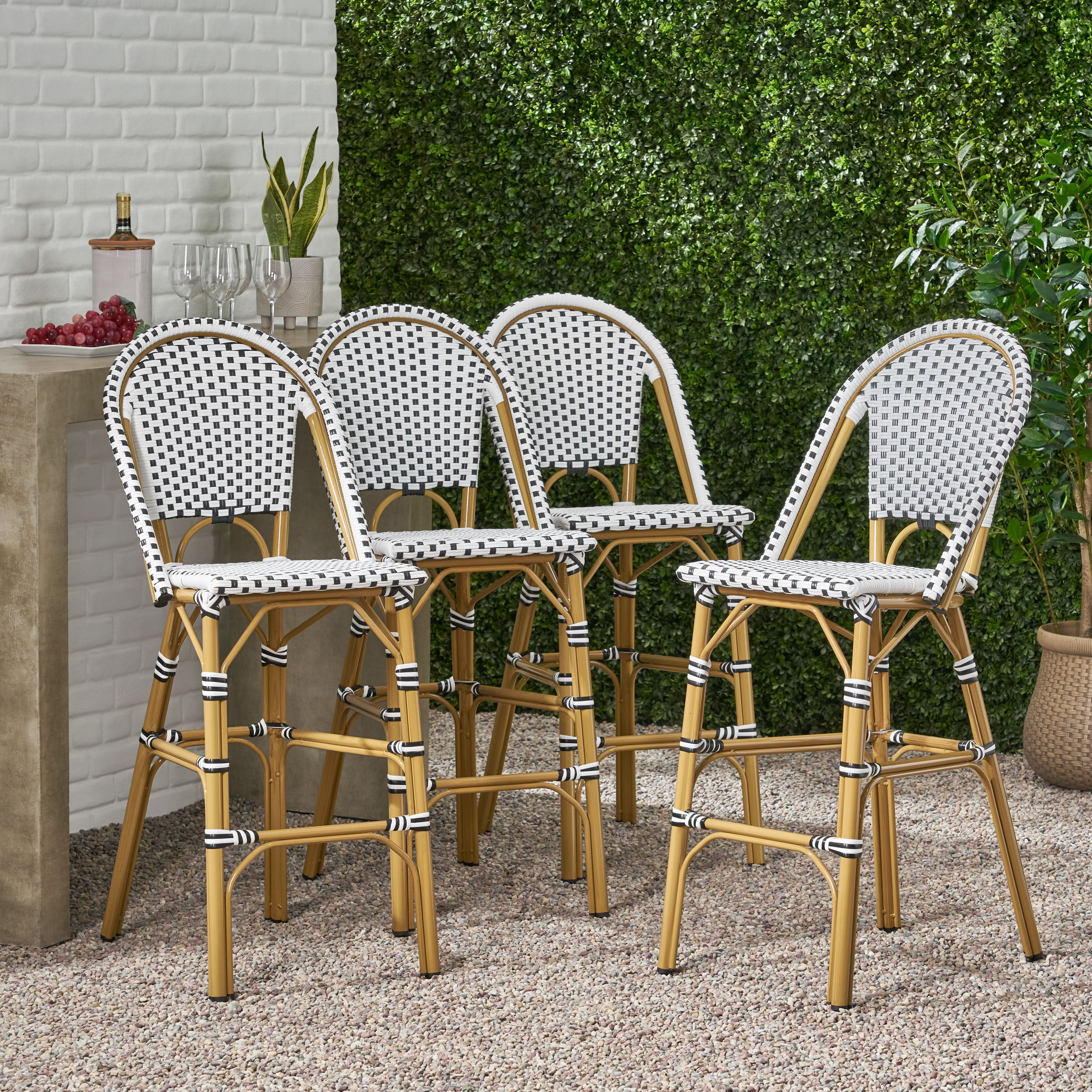 Longshore Tides Zelienople 29.5" Patio Bar Stool & Reviews Wayfair