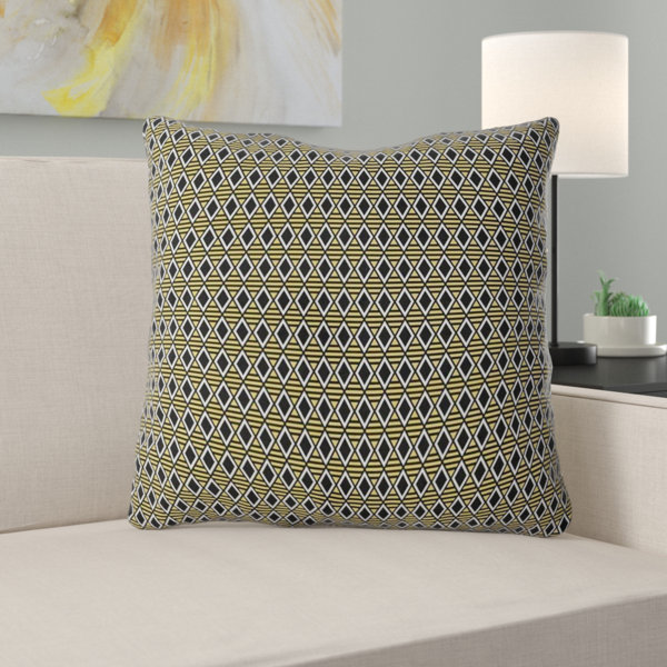 Latitude Run Avicia Geometric Diamonds Indoor Outdoor Throw Pillow Wayfair
