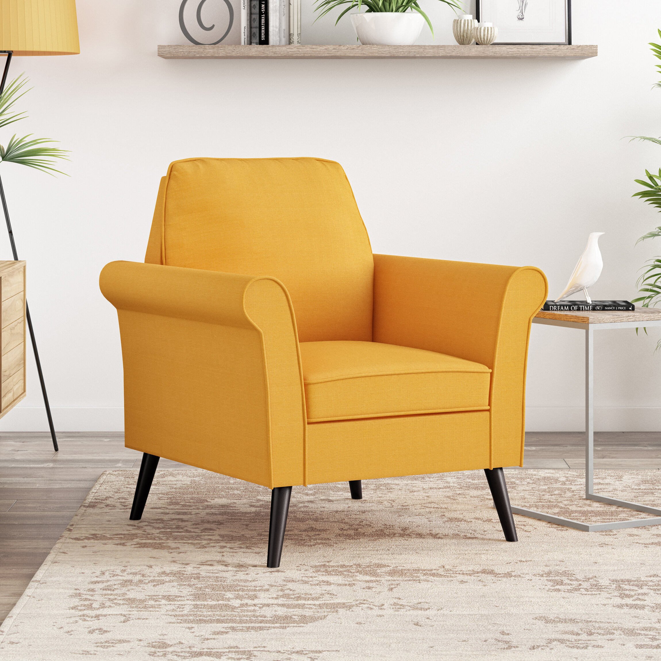 Arm Yellow Accent Chairs You Ll Love In 2021 Wayfair