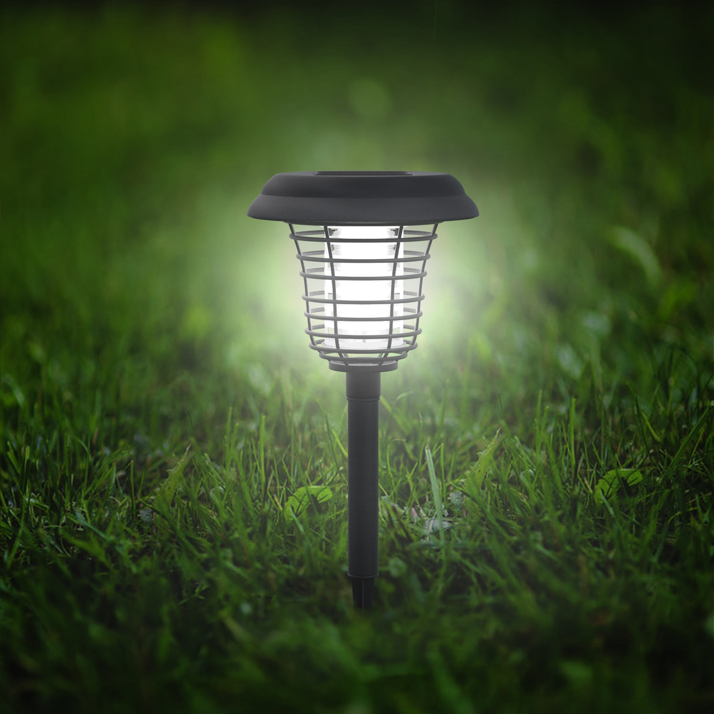 Nature Spring Solar Powered Light, Mosquito And Insect Bug Zapper-LED ...