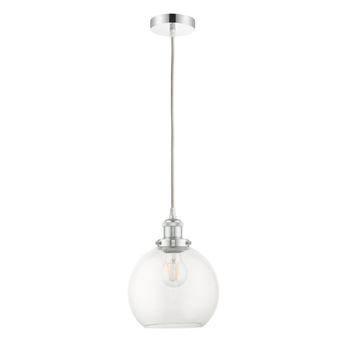 Brianna 1-Light Single Globe Pendant Beachcrest Home Size: 23cm H x 20cm W x 20cm D