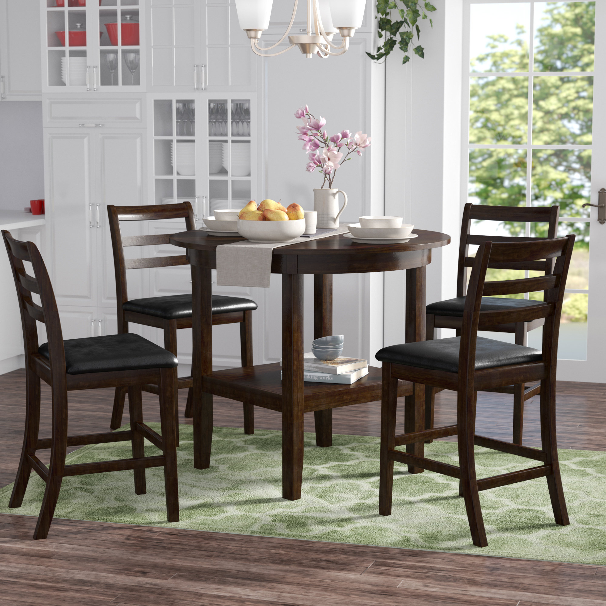 alcott hill owings 5 piece dining set cheap online