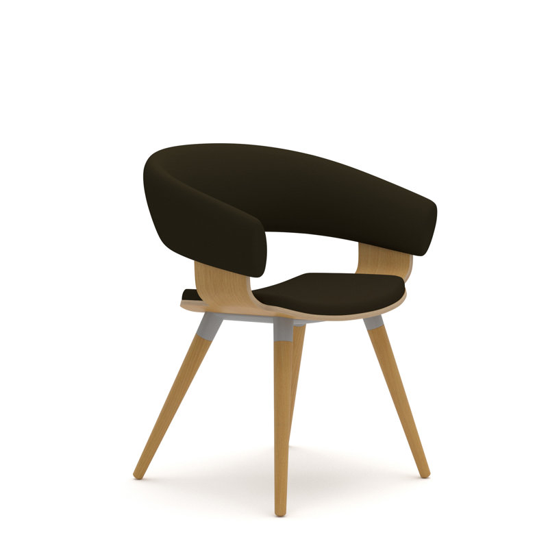 Mollie 4 Wood Leg Side Chair
