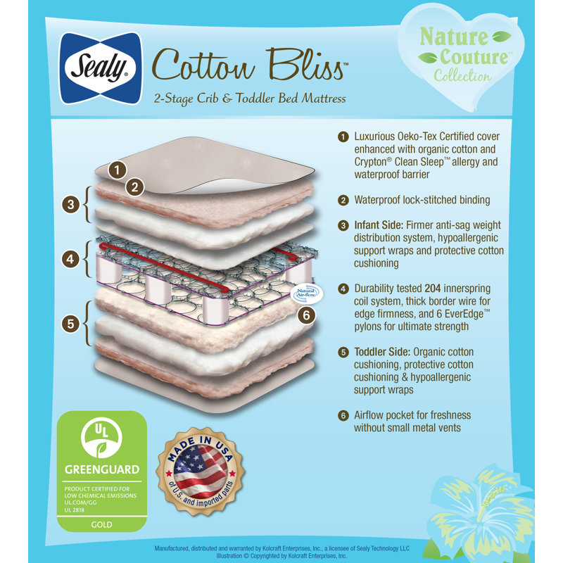 sealy nature couture cotton bliss