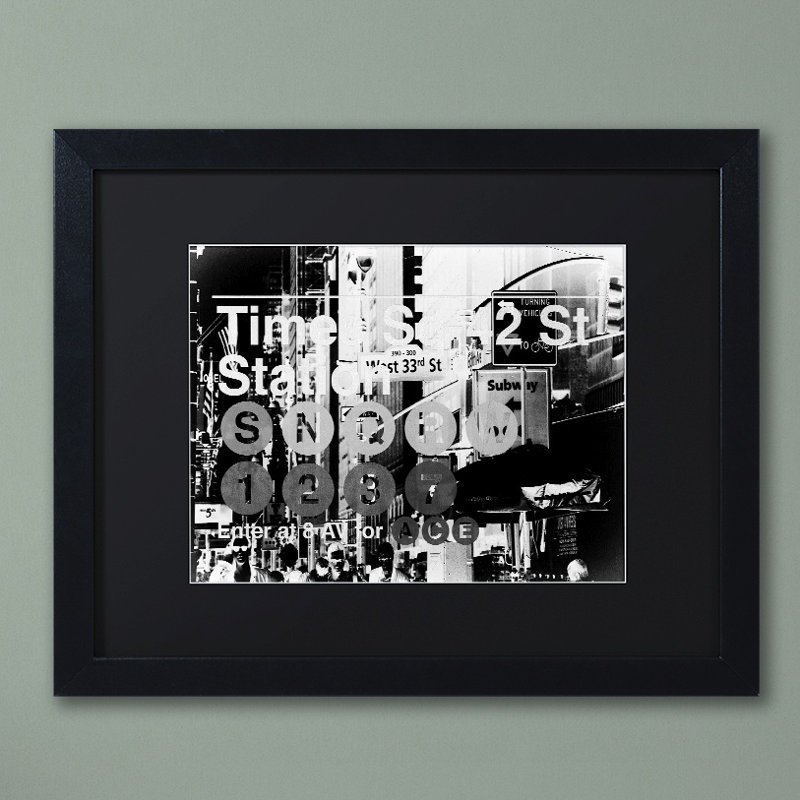 Latitude Run Subway City Art Nyc Ii Giclée Framed Photographic Print Wayfair