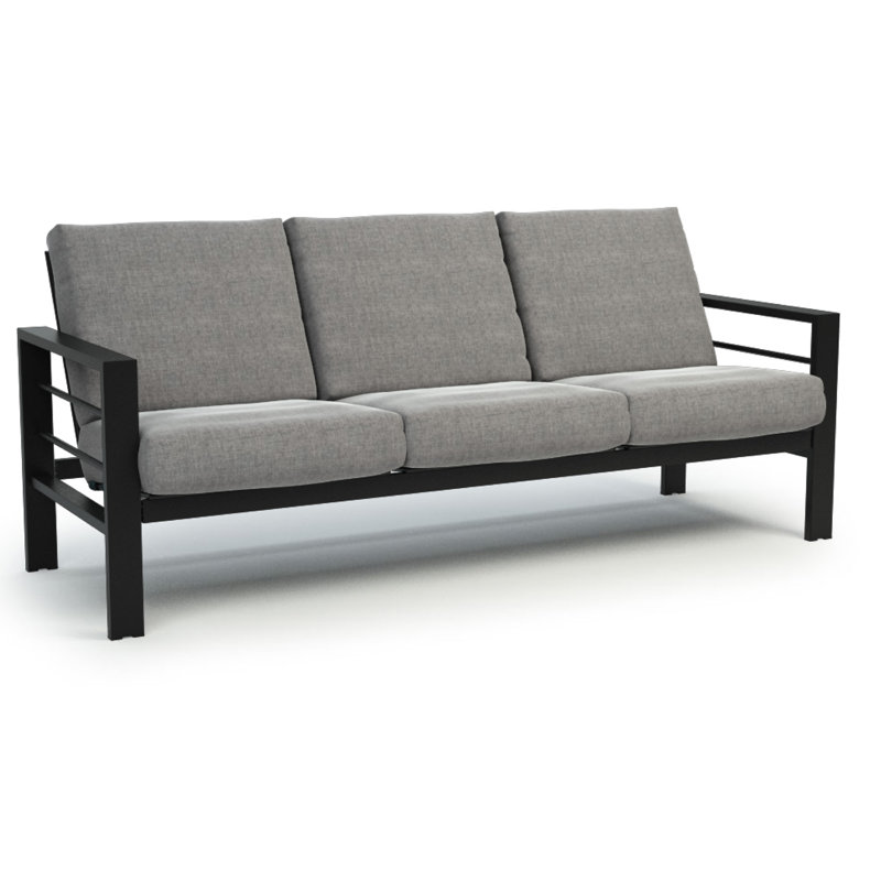 Breakwater Bay Shufelt Low Back Patio Sofa With Sunbrella Cushions