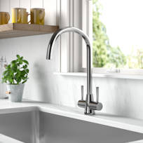Grohe Ambi Twin Lever Monobloc Tap Reviews Wayfair Co Uk