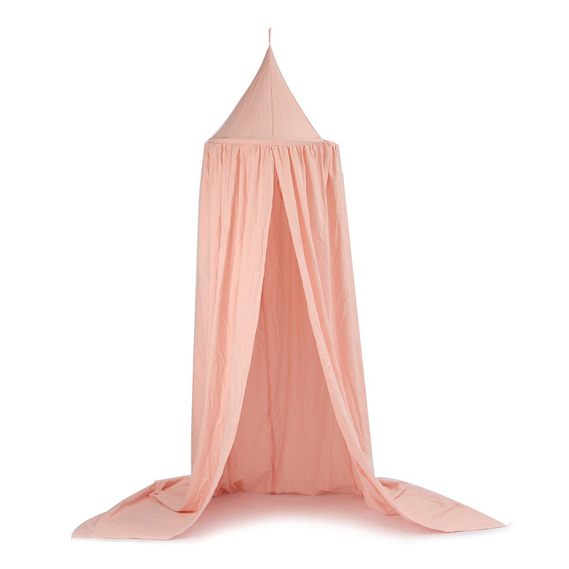 baby pink bed canopy