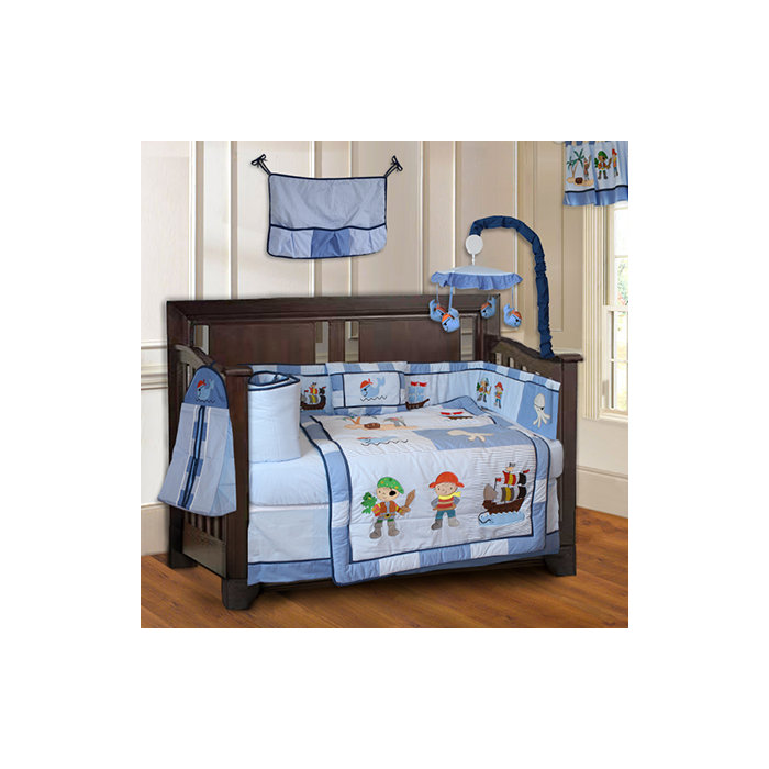 Harriet Bee Skiles Pirates Baby 10 Piece Crib Bedding Set Wayfair