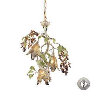 Go to store & view more images Evelyne 3-Light Shaded Chandelier by Beachcrest Home
