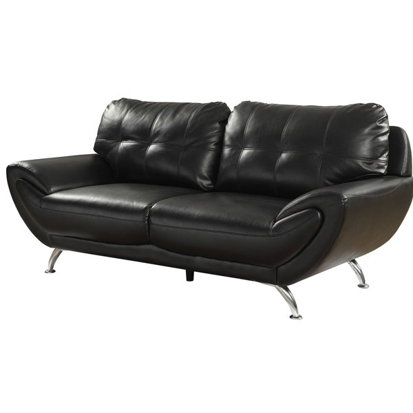 Shameka Contemporary Leatherette Sofa