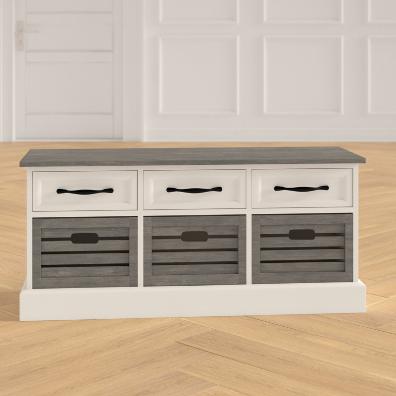Sarrant Wood Storage Bench & Reviews | Joss & Main