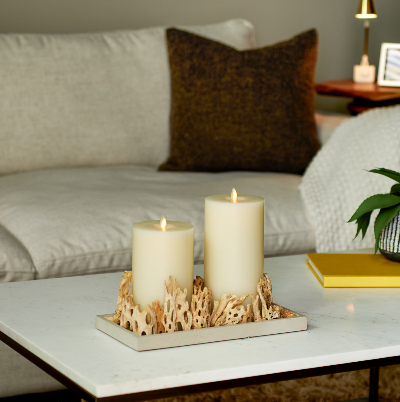 LightLi Ultra Realistic Flat Edge LED Unscented Flameless Candle & Reviews Wayfair