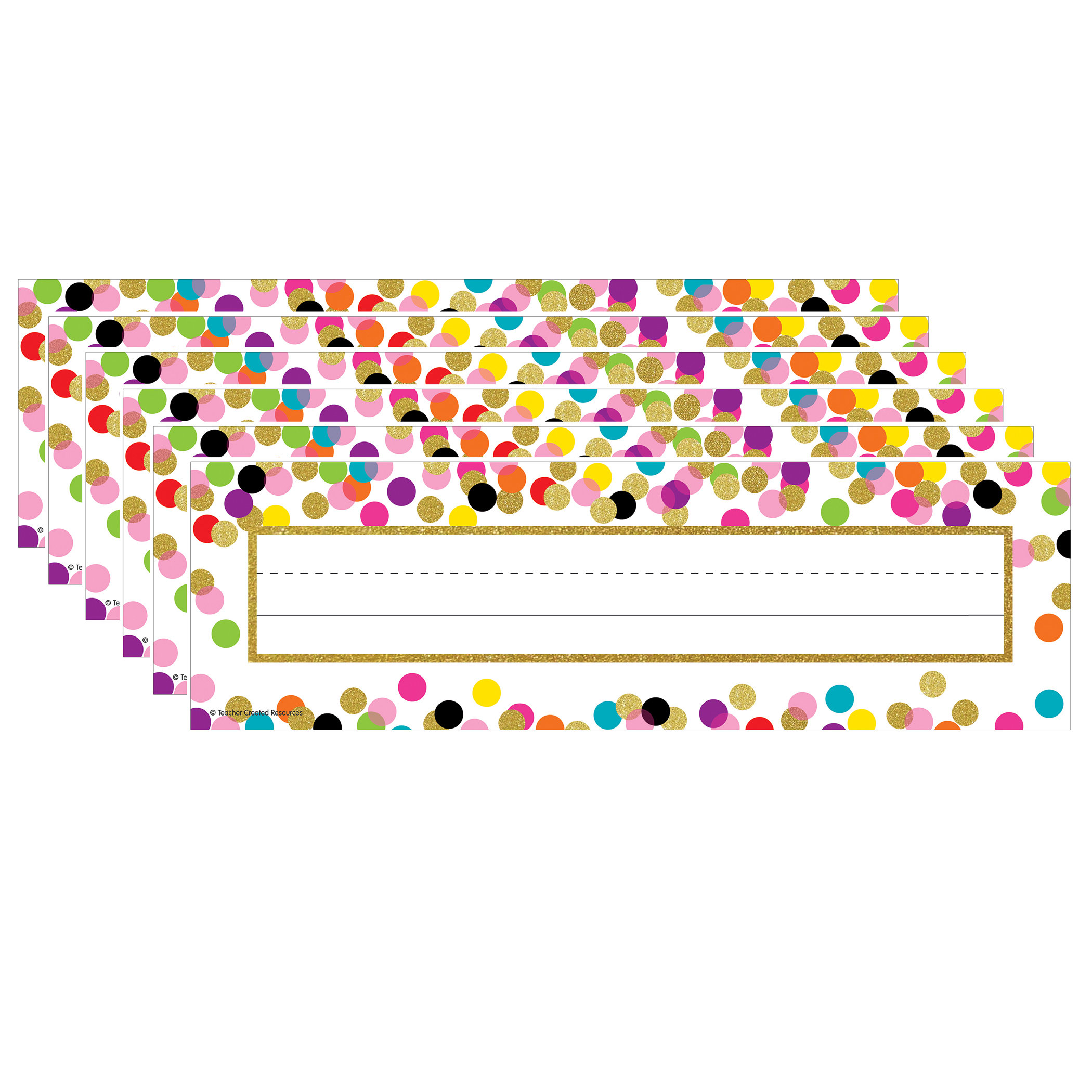 Teacher Created Resources Confetti Name Plates Wayfair