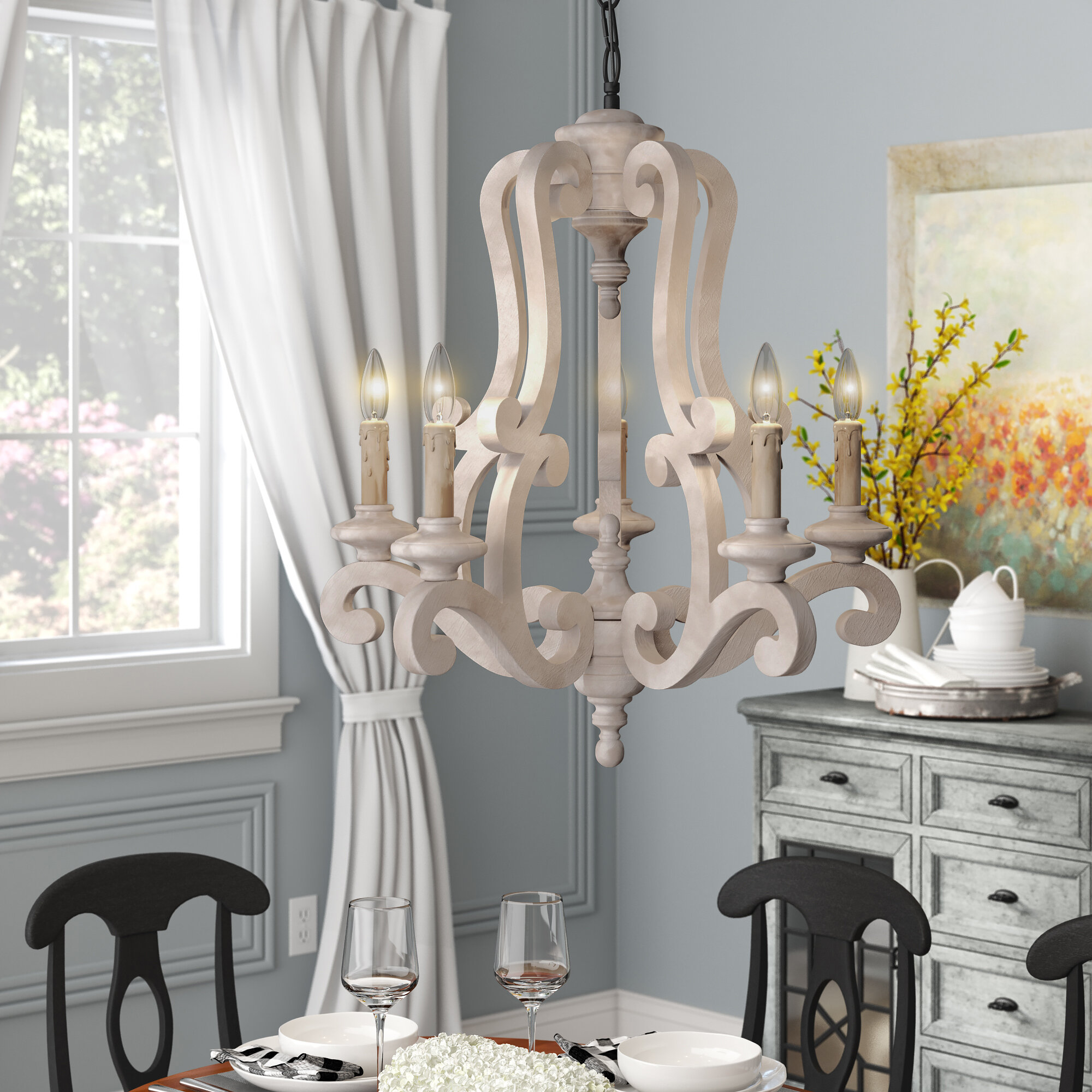 Ophelia Co Bella 5 Light Candle Style Classic Traditional Chandelier Reviews