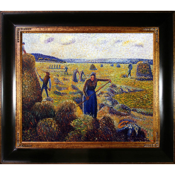 Tori Home The Hay Harvest Eragny By Camille Pissarro Wrapped