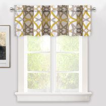 Yellow & Gold Valances & Kitchen Curtains You'll ... - Wayfair
