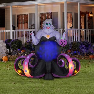 TOLEAD 6ft Halloween Inflatable Standing Double Ghost with 5 Internal LED Lights for Indoor and Outdoor Lawn/Yard/Garden/Party Decorations 