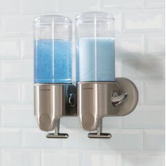 Soap Shampoo Shower Gel Bathroom Pump Dispenser Wall Mounted Lockable F5V1D 