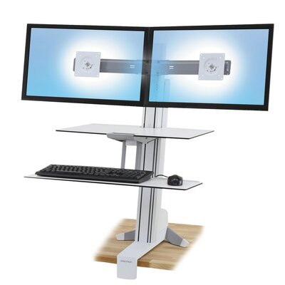 385 H X 3025 W Standing Desk Conversion Unit Symple Stuff Finish White