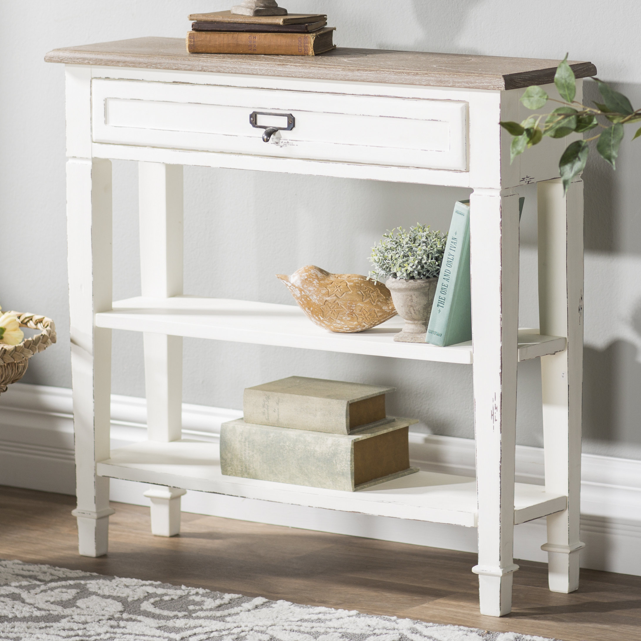 short narrow console table