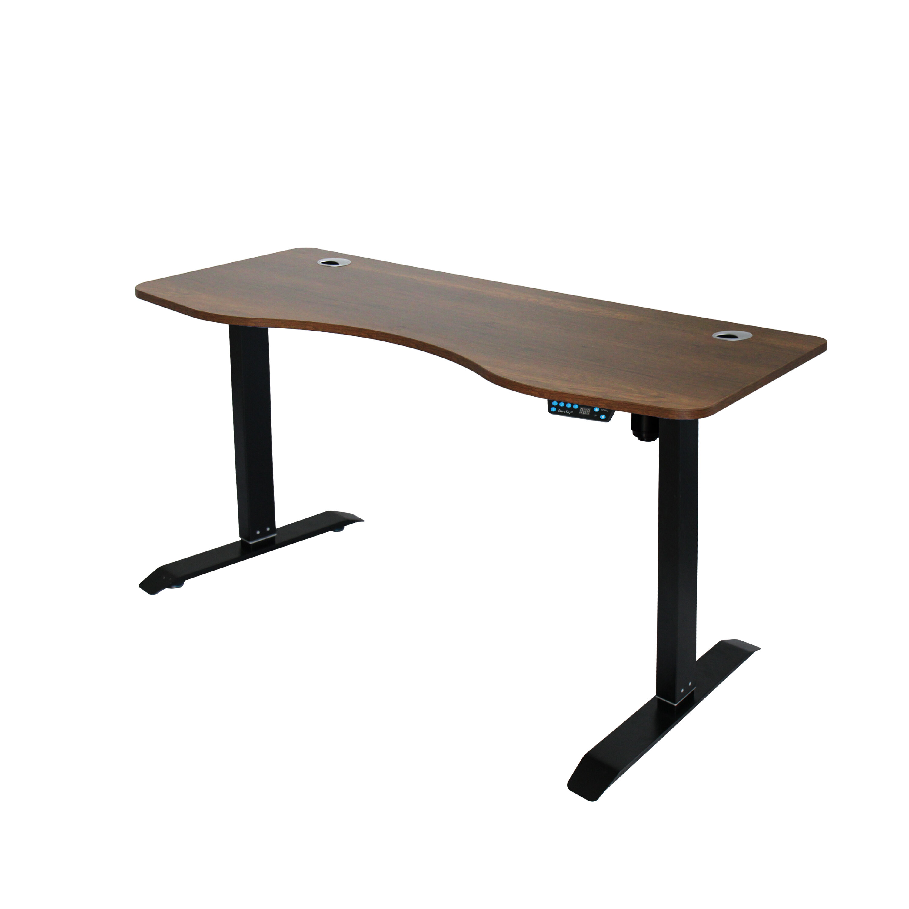 Phantom Height Adjustable Standing Desk With Built In Outlets Reviews Wayfair