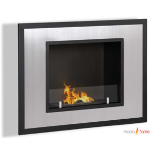 Rio Wall Mount Ethanol Fireplace by Moda Flame