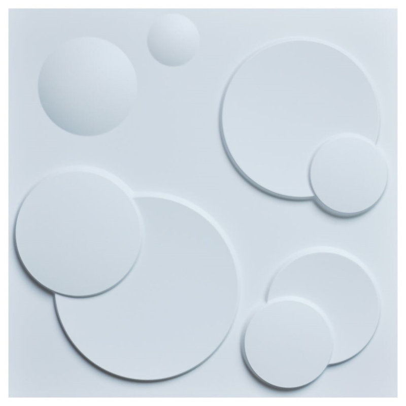 Orren Ellis Collingswood 19 7 X 19 7 Vinyl Wall Paneling In White Wayfair