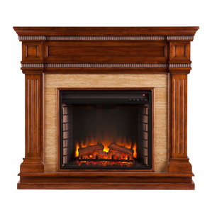 Barbican Stone Look Electric Fireplace by Astoria Grand