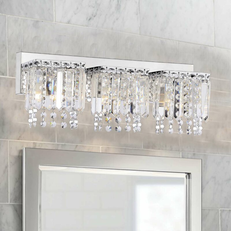 crystal vanity lights for bathroom